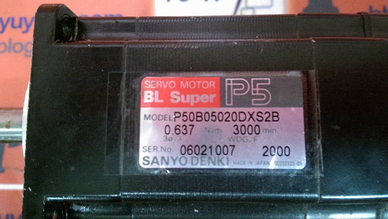 SANYO DENKI SERVO MOTOR BL SUPER P5 P50B05020DXS2B - PLC DCS SERVO